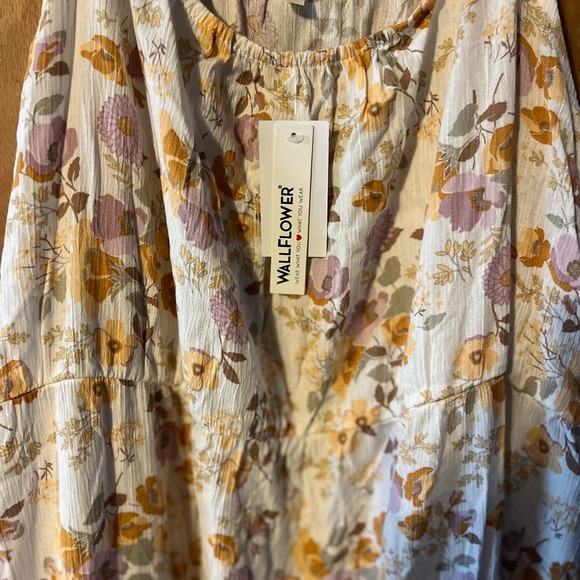 🌸🌼”SaleNwt Absolutely stunning floral adjustable strap dress with ruffle hem. 3x - Picture 3 of 9